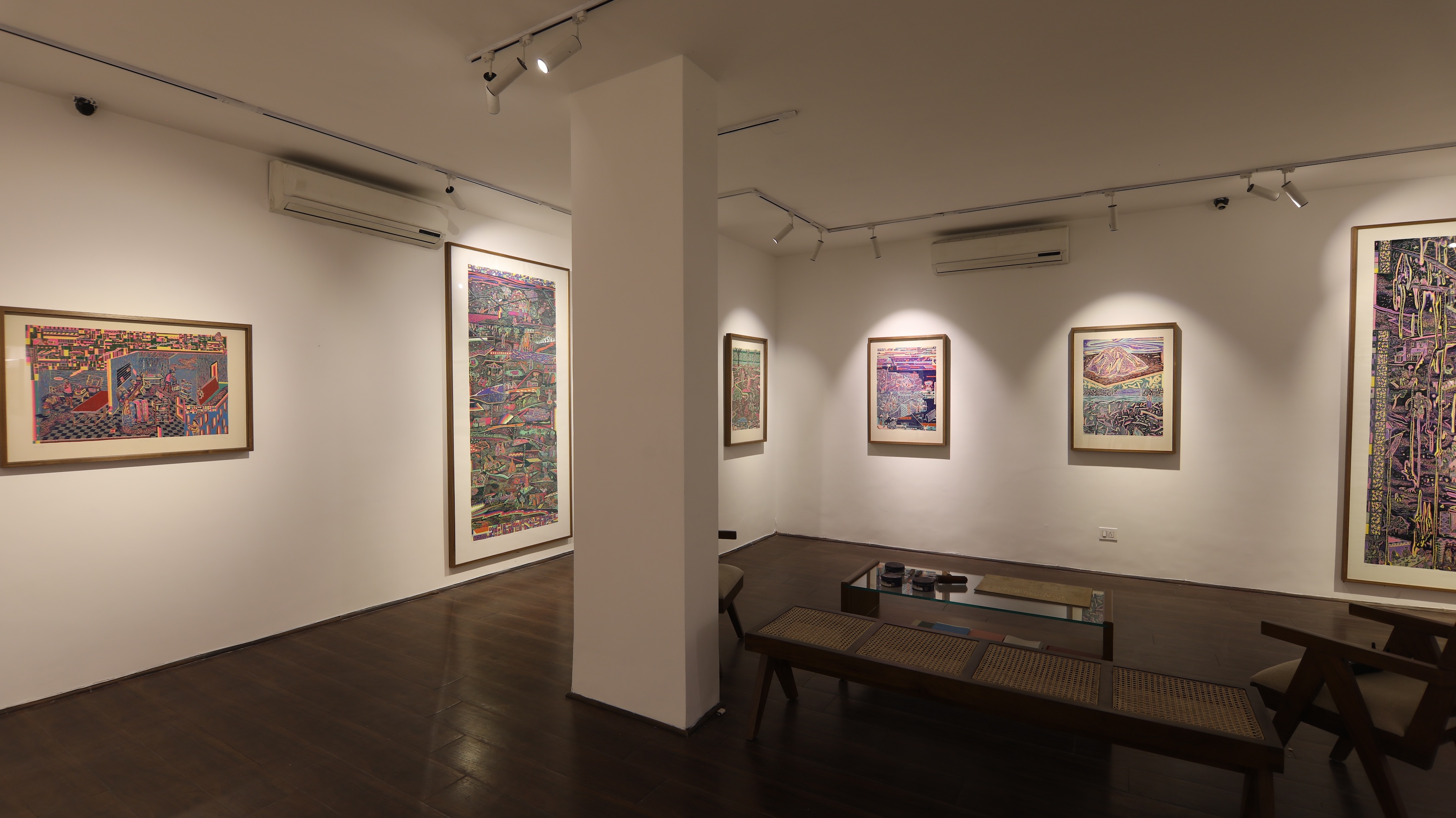 Anilakumar Govindappa, woodcut, contemporary art, spaces